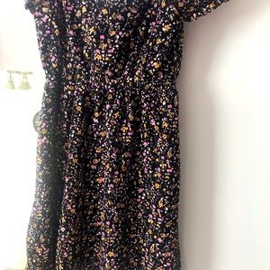 Top shop mini floral dress small